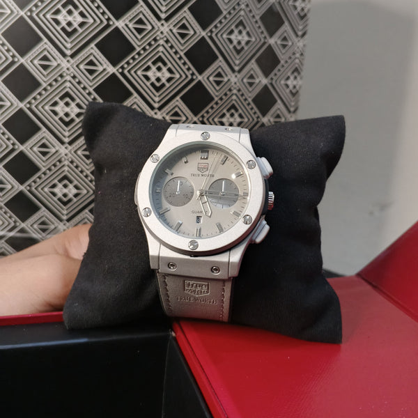 🤍 TRUE WORTH Silver Chronograph – Timeless Class by Timetuned Watches ⌚